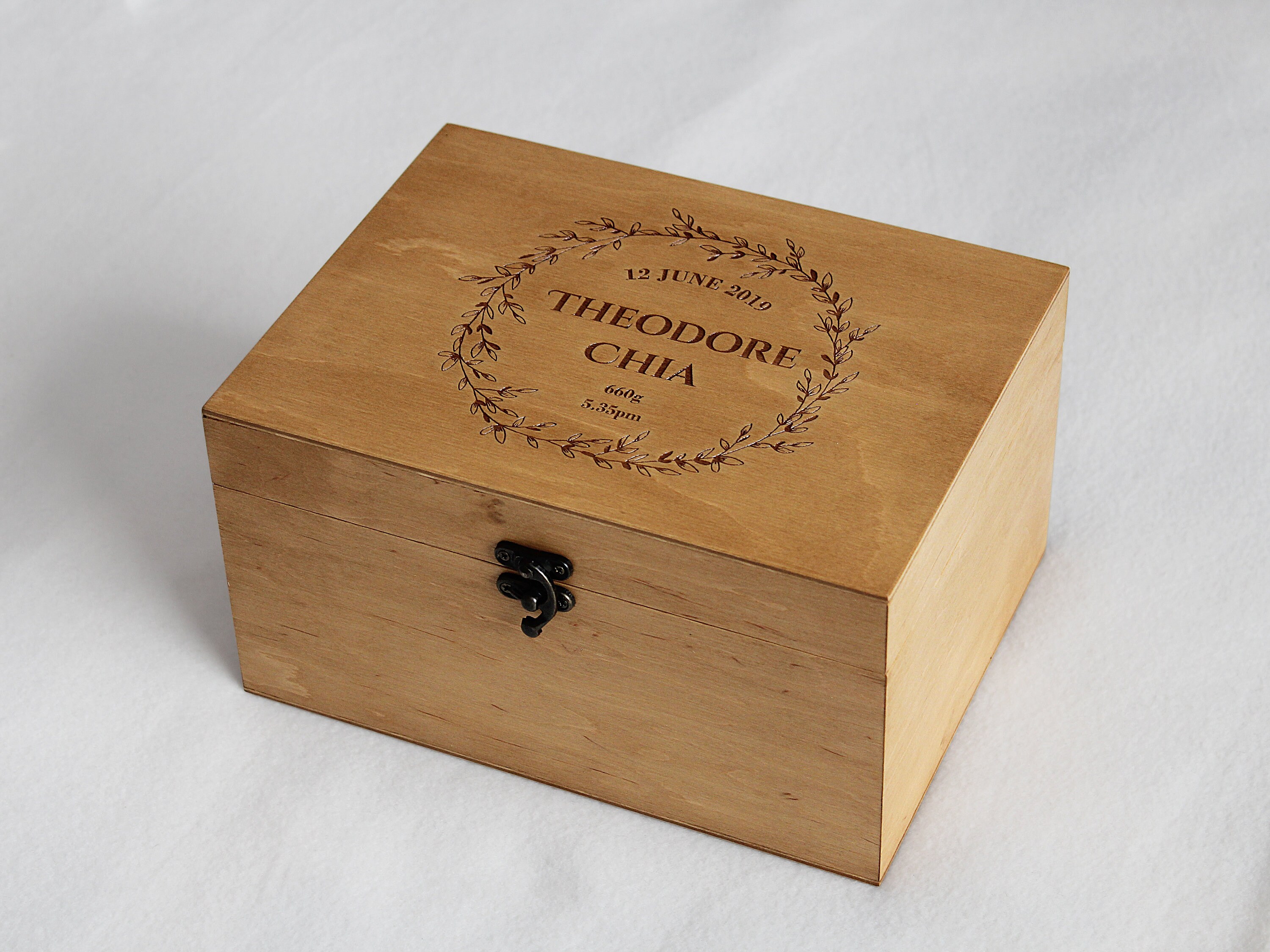 Personalized Baby Memory Box Baby Keepsake Box Custom Etsy