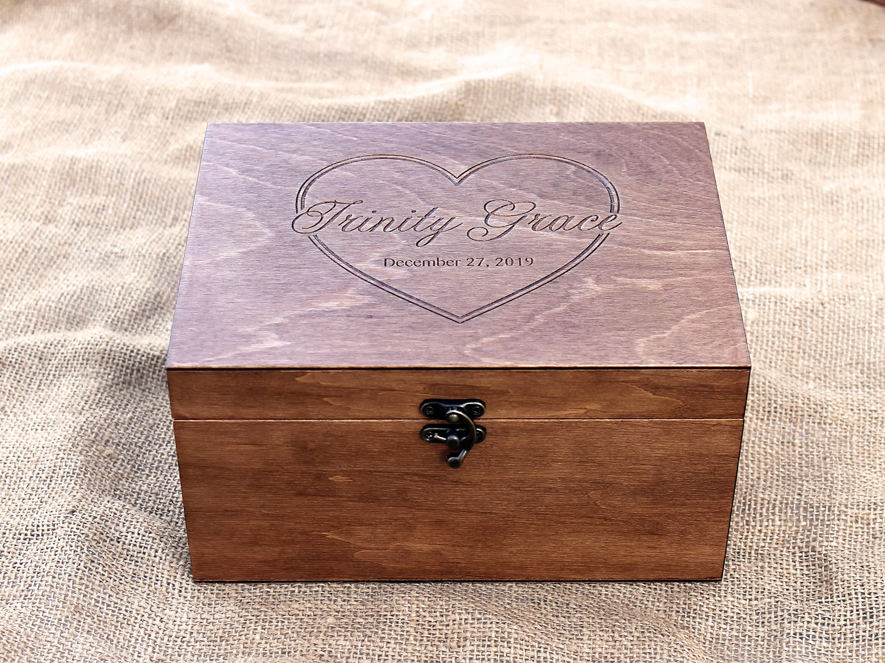 Baby Keepsake Box Custom Memory Box Personalized Baby Memory Etsy
