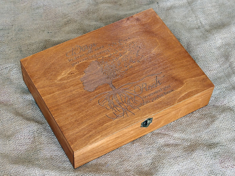 Personalized Memory Box Keepsake Box Custom Quote Memory Etsy