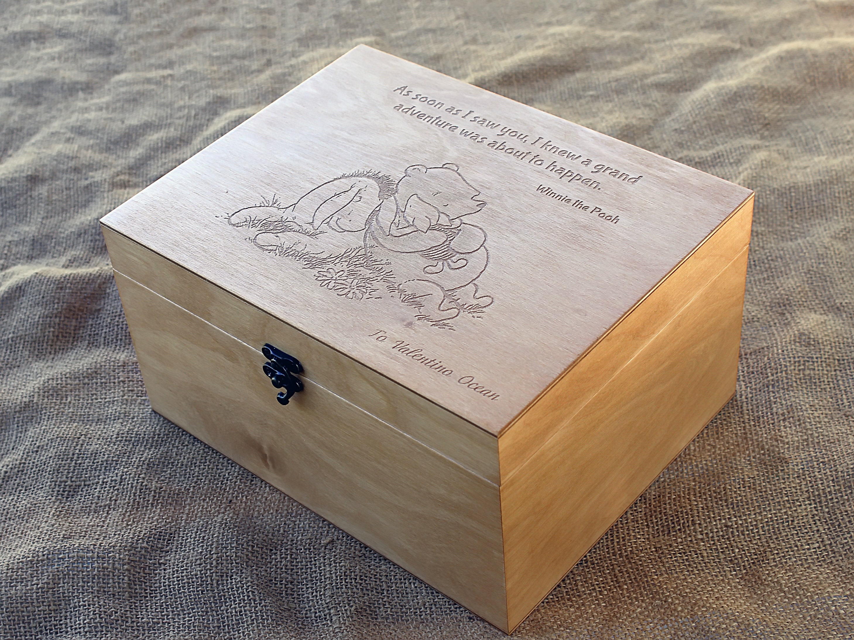 Winnie the Pooh Quote Custom Quote Wooden Box Memory Box - Etsy