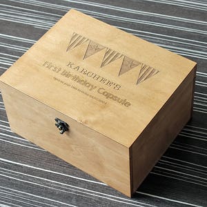 Time Capsule, Personalized Baby memory box, Baby keepsake box, Custom memory box, Personalized keepsake box