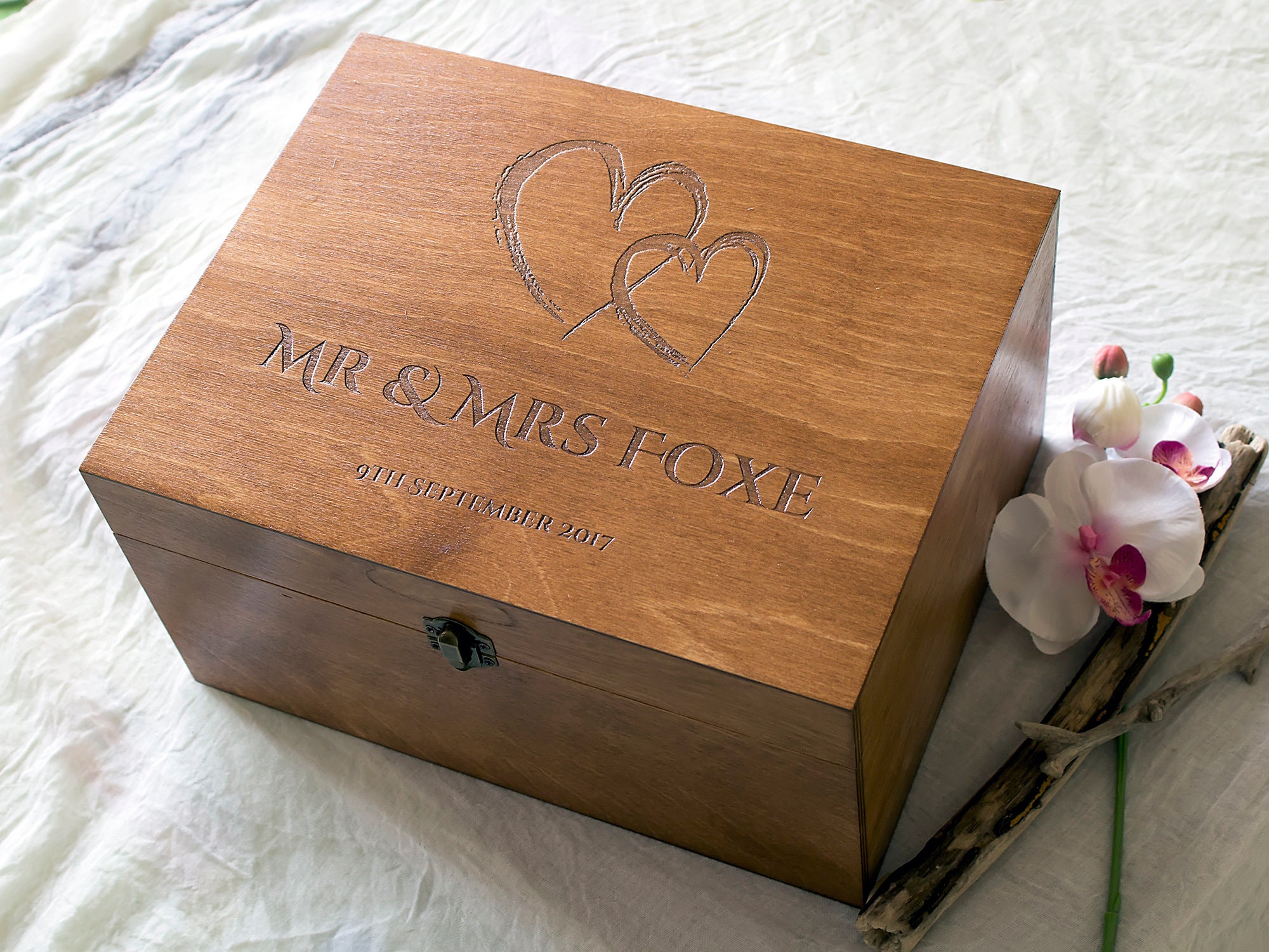Wedding Memory Box Personalized Wedding Box Wedding Memento Etsy