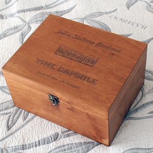 Time Capsule, Baby time capsule box, Personalized Baby memory box, First Birthday Capsule, Baby keepsake box, Custom memory box