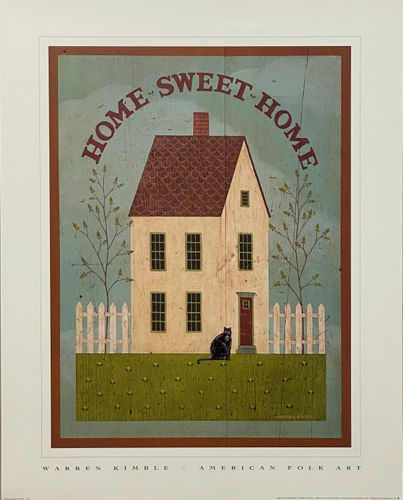 HOME SWEET HOME by Warren Kimble - Etsy