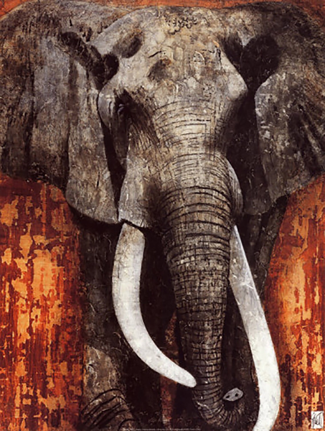 Elefante de Fabienne Arietti - Impresión de arte raro - 24 x 32 in ...