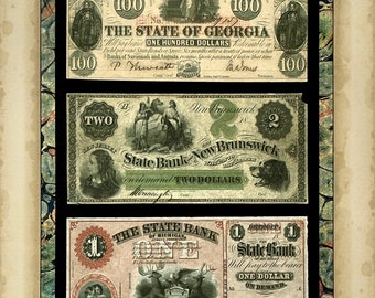 Show Me the Money !!  Vintage Currency Art Print