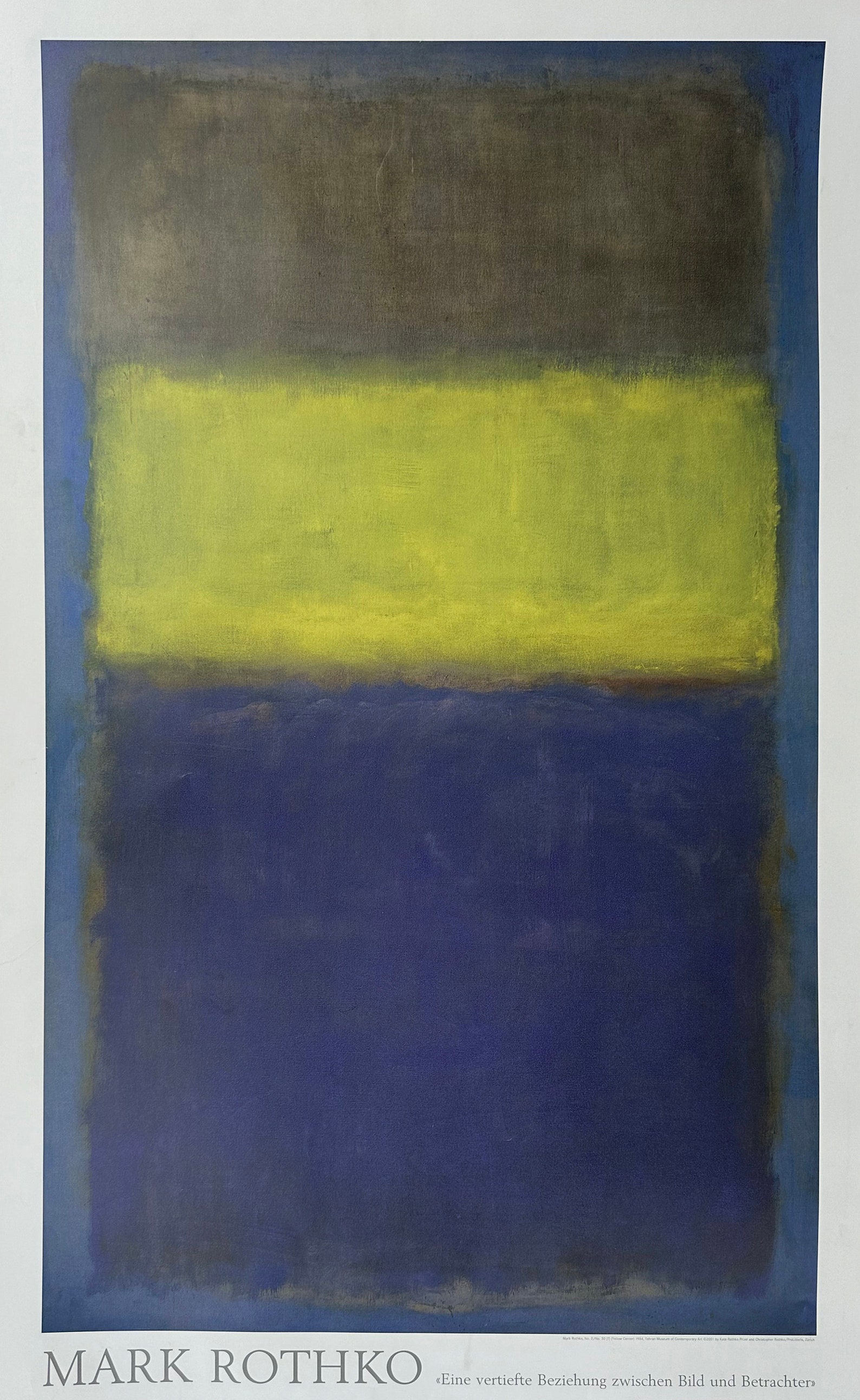 Mark Rothko Rare No. 2 / No.30 (yellow Center), 1954 - Rare Art Print by Abstract ...