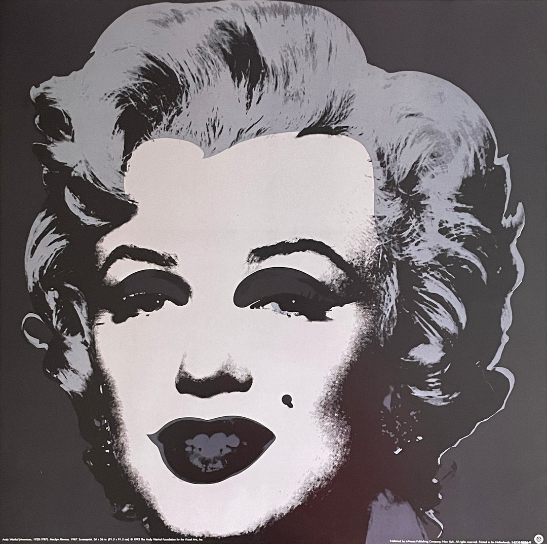 Marilyn Monroe 1967 By Andy Warhol Etsy