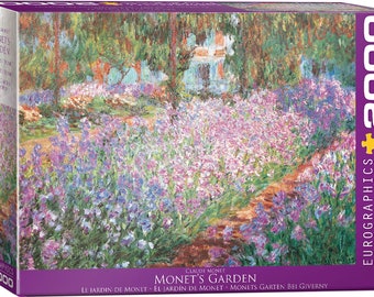 Monet's Garden by Claude Monet - Huge 2000 Piece Museum Quality Jigsaw Puzzle - FREE SHIPPING within Continental USA