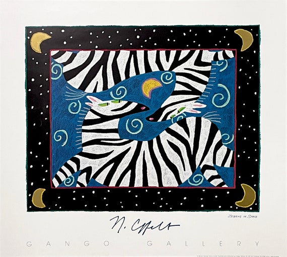 ZEBRAS IN SPACE by Nancy Coffelt - Etsy
