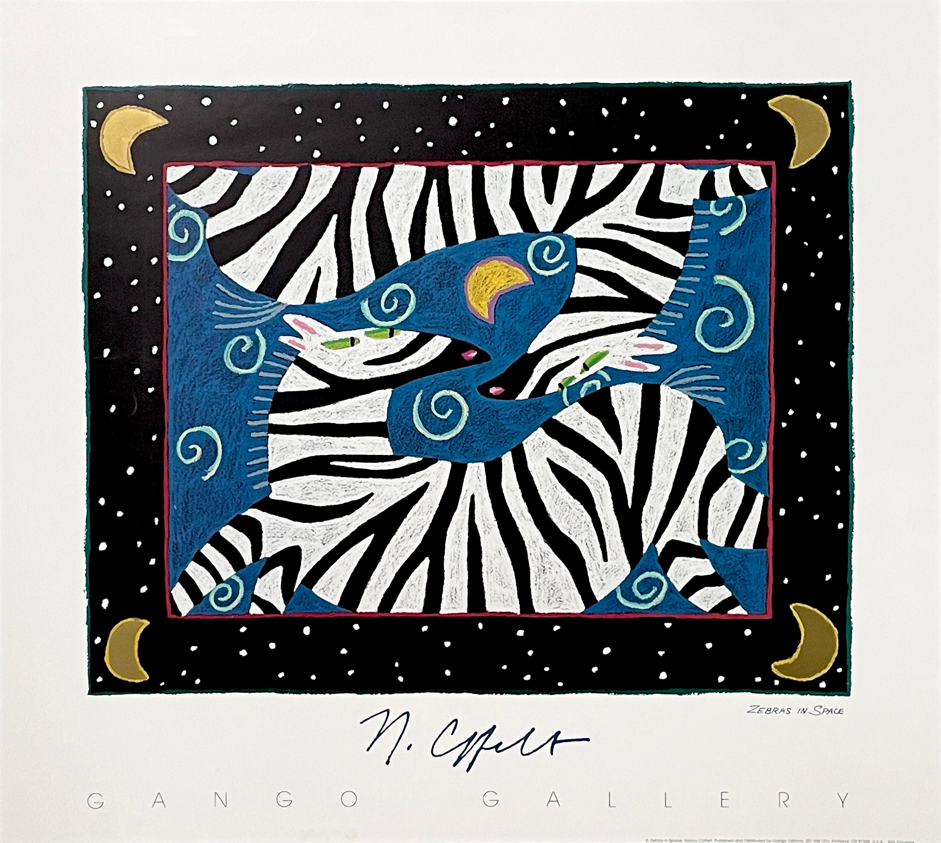 The Art of Dana Lizar ゼブラジグソーパズル ZEBRAS IN SPACE by Nancy Coffelt - Etsy