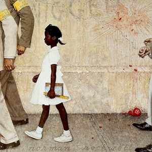 The Problem We All Live With by Norman Rockwell - Art Print - Out of Print - Large Version