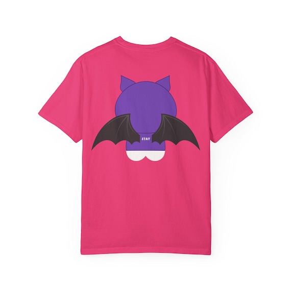 STAY Evil SKZOO Stray Kids T-shirt, Fandom Chibi Staylight, Pink K