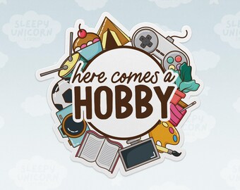 Hobby Chaser Vinyl Sticker: ADHD Gift for DIY Enthusiasts