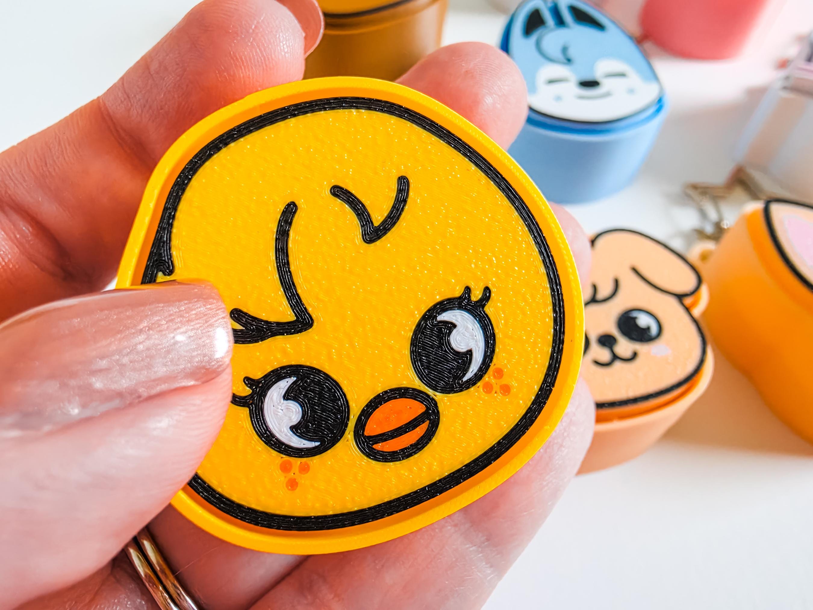 Stray Kids SKZOO Fidget Clicker Keychain, Cute Stress Relief