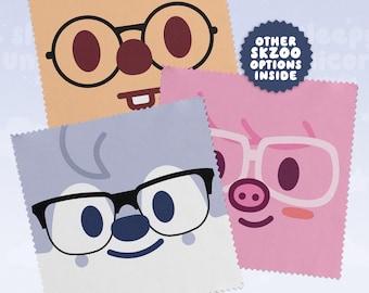 SKZOO Cleaning Cloth for Eyeglasses, Stray Kids Glass Cleaner, Kpop Merch