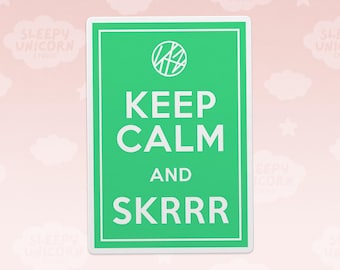 Keep Calm en SKRR Han Jisung-sticker, Stray Kids-sticker, KPOP