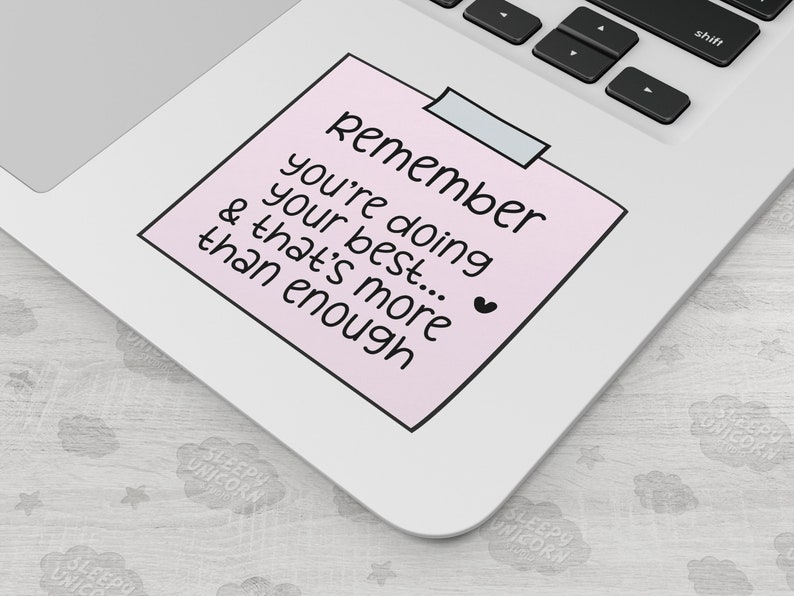 Positive Affirmation Sticker: Mental Health Reminder, Waterproof Vinyl ...