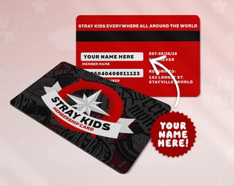 Stray Kids Membership Card, STAY Member Identification, SKZ Fan Merch