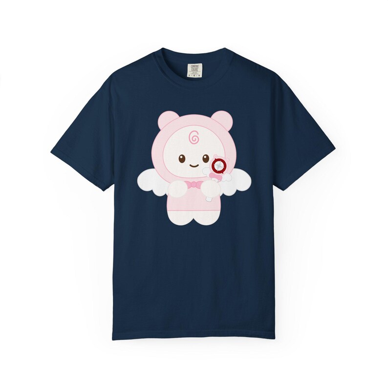 STAY SKZOO Stray Kids T-Shirt, Fandom Chibi Staylight, Pink K-Pop Merch True Navy