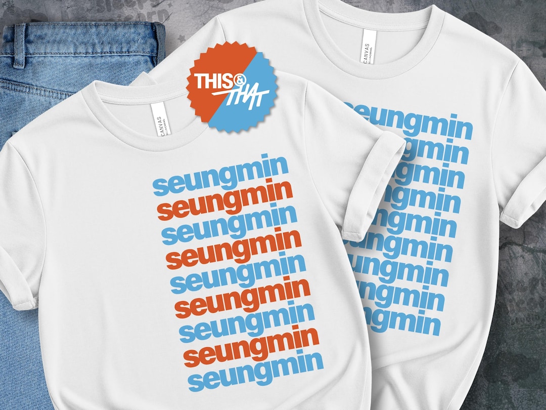 Seungmin Shirt, Stray Kids Merch, Minimal K-pop Tee, Stay Gift