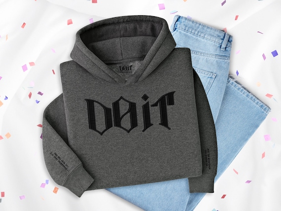 Do It Stray Kids 刺繍パーカー、ピンクのKポップファングッズ、SKZ