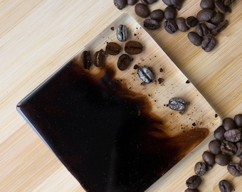Ecopoxy Resin Coffee Bean Coaster: Sustainable Home Decor