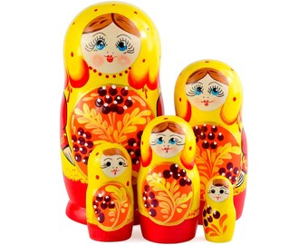 Black Azhna 5 pcs 15 cm Animal Family Souvenir Matrioshka Home Decor Collection Nesting Doll Hand Painted Russian Doll Wooden Stacking Doll Black Azhna 5 pcs 15 cm Animal Family Souvenir Matrioshka Home Decor Collection Nesting Doll Hand Painted Russian Doll Wooden Stacking Doll