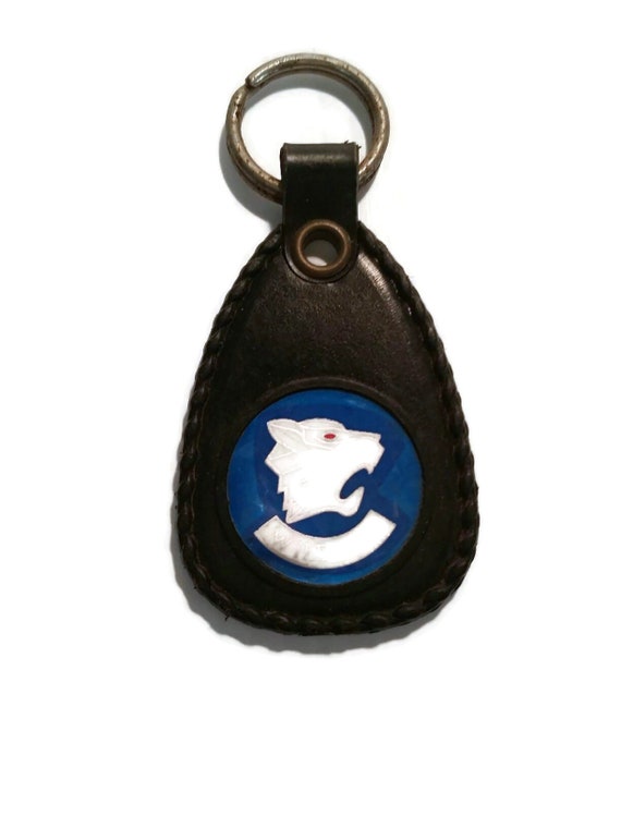 Wild cat Key Chain Keychain Key Fob Keytag Vintag… - image 1