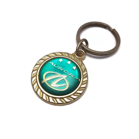 Aurora Key Chain Keychain Key Fob Keytag Vintage … - image 1