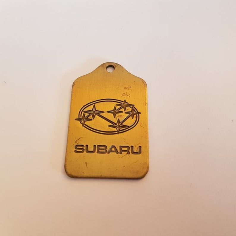 Subaru keychain keytag key chain vintage Etsy