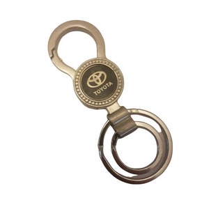 TOYOTA LEATHER Keychain High-quality Red and White Teq - Etsy