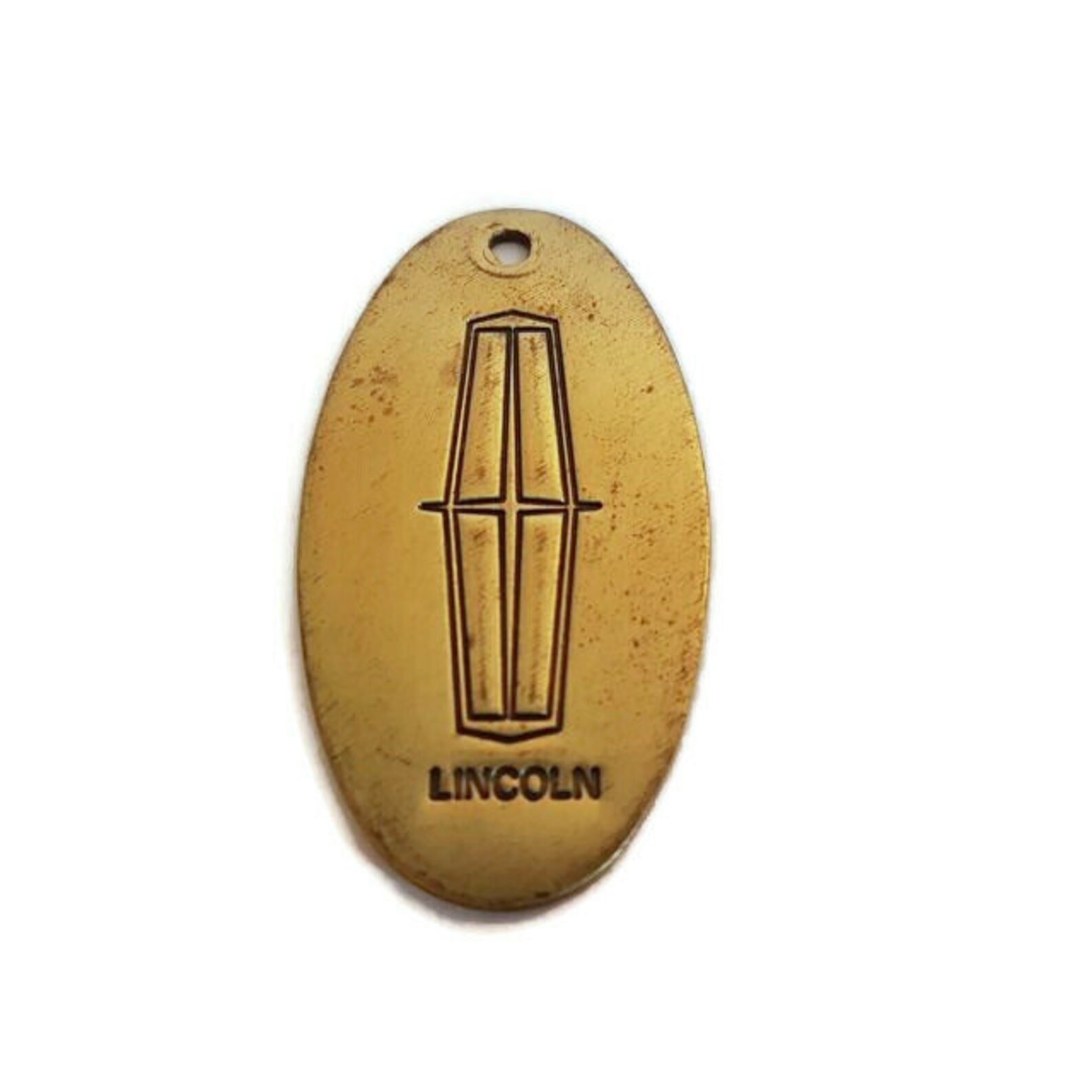 thumbnail image 2 of Lincoln Tear Drop Key Ring – Blue, Metal, Au-tomotive Gold KCB.LIN 2 of 5