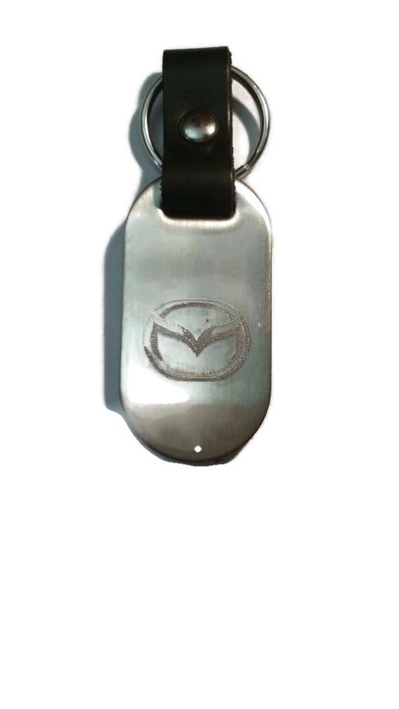 Vintage Mazda Chrome Keychain 