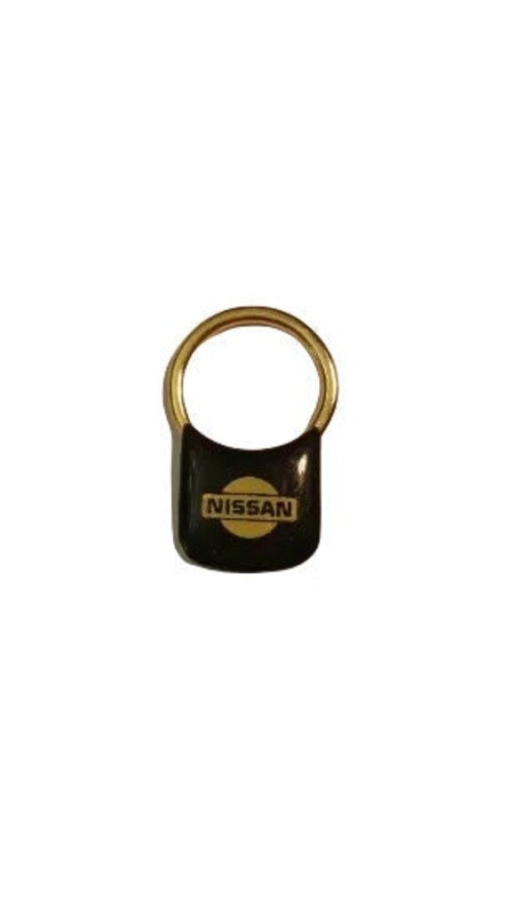 NISSAN Key Chain Keychain Key Fob Keytag Vintage Auto… Gem