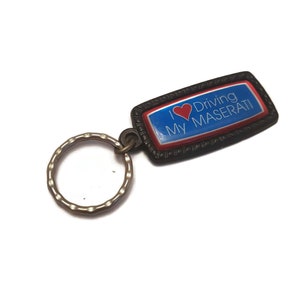 Maserati Key Chain Keychain Key Fob Keytag Vintage Automotove Keychain Gift Collectible