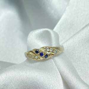 Sapphire ring, Blue sapphire ring, engagement sapphire ring, vintage sapphire ring, sapphire ring for women,  silver sapphire ring,