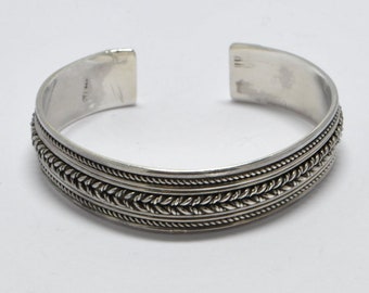 Sterling silver cuff bracelet
