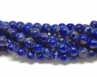 Lapiz lazuli round pearls - lapis lazuli - lapis lazuli round pearls - lapis lazuli pearls