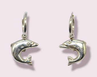 Dolphin Hoop Earings