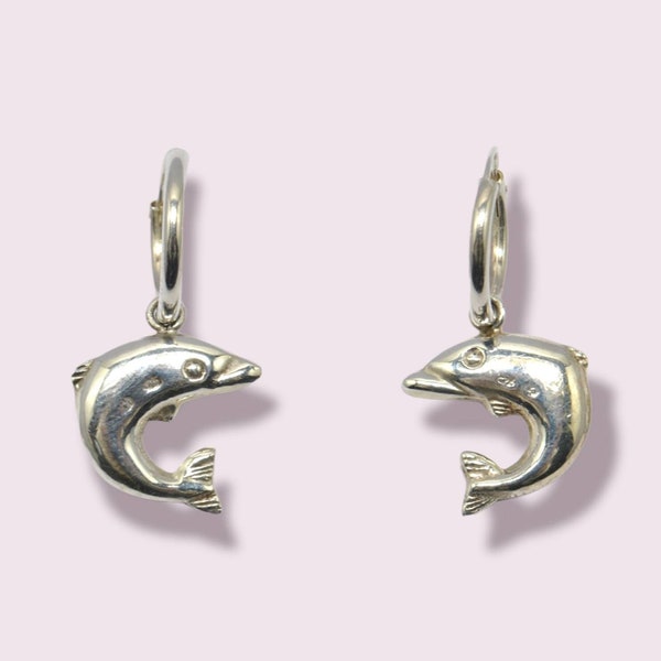 Boucles d'oreille dauphins en argent 925