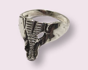 Elephant ring - silver ring - animal ring - woamn ring - vintage ring