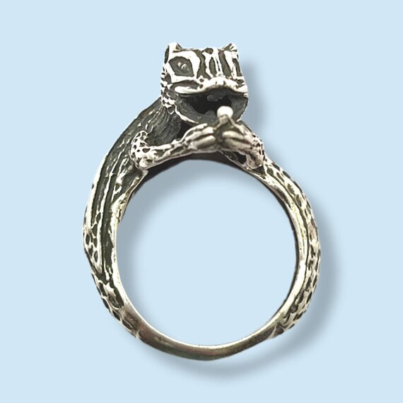 Squirrel Rings Floating Squirrel ring, Men ring, mens rings, vintage men ring… - Gem