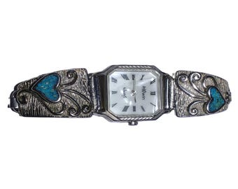 Vintage lapiz lazuli watch XL extra large