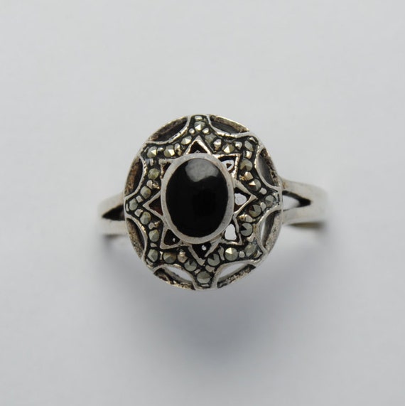 bague argent et marcassite bague argent et marcassite