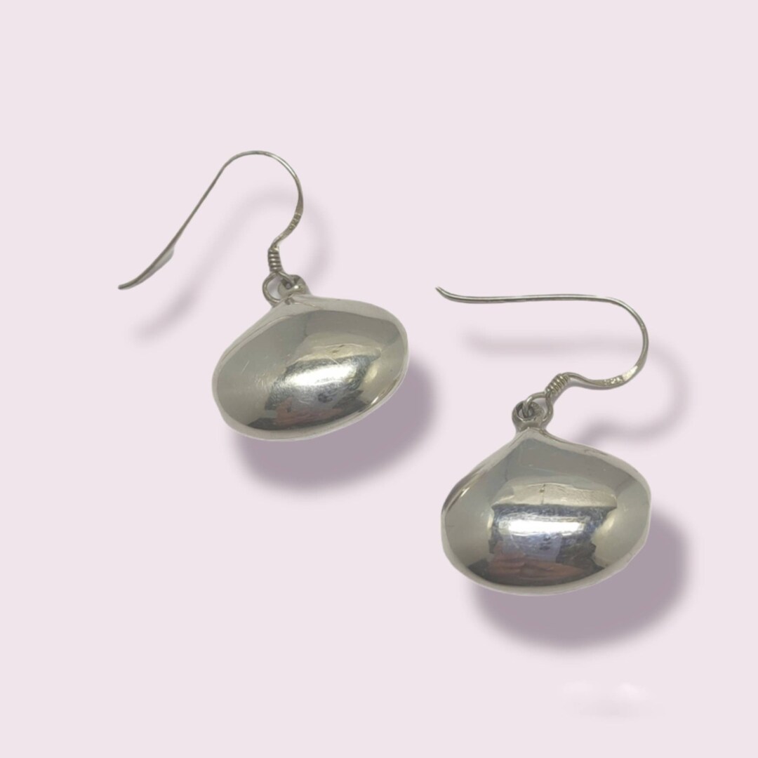 [PRIMAUTE] 925Silver☆Water Drop Earring 925 Sterling Silver Water Drop Earrings，droplet Hook