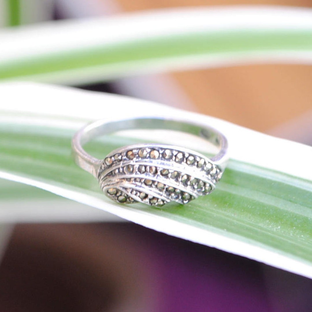 Marcacite Rings Marcasite Ring, Vintage Women Ring, Silver Rings, Vintage Rings, Women ...