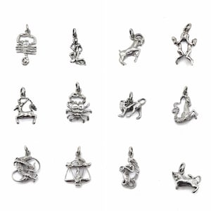 astrological sign necklaces with silver