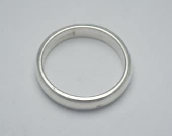 Heren trouwring zilveren ring, heren eenvoudige ring, herenringen, zilveren ring ring, eenvoudige ring ring, unisex ring