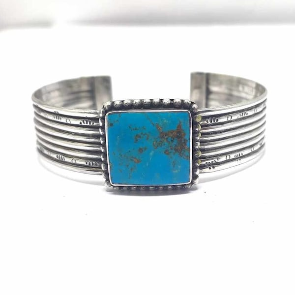 Native american cuff bracelet and sterling silver